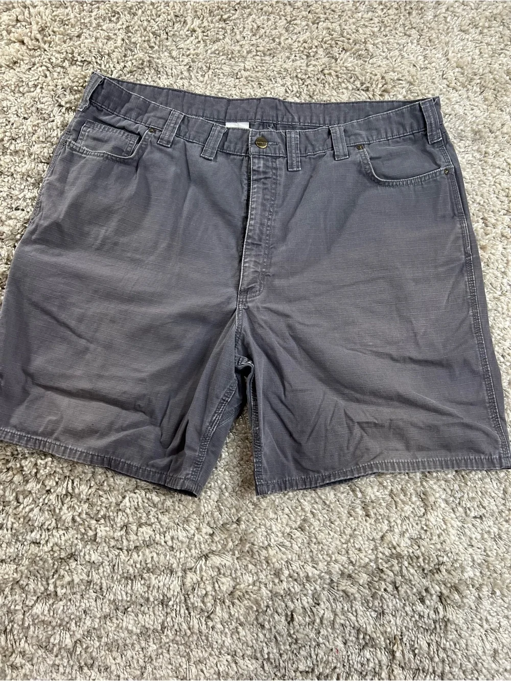 Carhartt Men's Charcoal Flat Front Utility Shorts